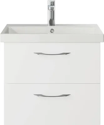 Produktbild von pelipal Waschtischunterschrank Serie 4035 BxHxT 56 x 48,2 x 43,5 cm Frontfarbe weiß glänzend 4035.155601