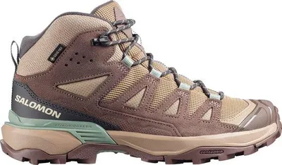 Imagen del producto de Botas de senderismo Salomon X Ultra 360 Mid GTX para mujer, color gris/verde menta, talla 41 1/3