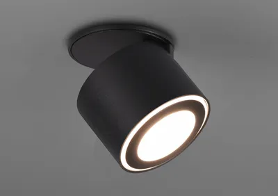 Immagine prodotto di Trio Taurus Plafoniera LED 5W ⌀8,7cm nero opaco bianco caldo