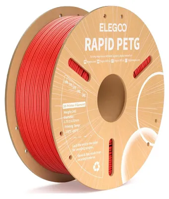 Produktbild von ELEGOO RAPID PETG -1.75mm-1KG-Cardboard Spool-Red