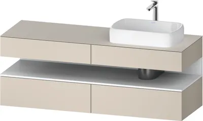 Produktbild von DURAVIT QA4778018830010 QTG KWTU WH Ek. 1600x550x600 Tp. Smt
