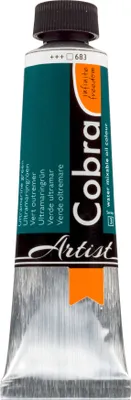 Image de Cobra Artist Peinture à l'Huile Mélangeable à l'eau en tube 40 ml vert outremer 683
