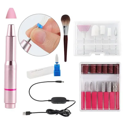 Produktbild von Professionelles elektrisches Nagelbohrer-Set, multifunktional für Nägel, Hornhaut, Pediküre und Haustierpflege, leiser Hochgeschwindigkeitsmotor