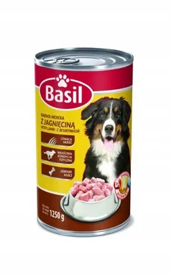 Produktbild von Basilikum Nassfutter 1250g mit Lamm für Hunde 1 Stk.