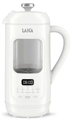 Imagen del producto de Licuadora multifunción con función de calentamiento, color blanco, capacidad de 1 litro
