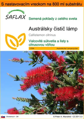 Obrázok produktu pre SAFLAX Garden in the bag - Austrálsky čistič lámp - Callistemon citrinus - 400 Semená - S pestovateľským substrátom v praktickom samostaviteľnom vrecku