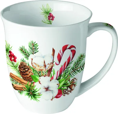 Produktbild von Weihnachten - Becher - Mug 0.4 L - Fine Bone China - Format: Ø 10 cm