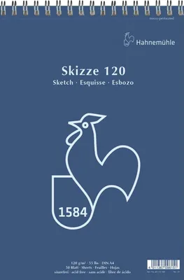Obrázok produktu pre Hahnemühle 60 120 268 Skicár - A4, 120 g/m2, 50 listov