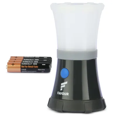 Produktbild von FAVOUR ADVENTURER, Batteriebetriebene Campingleuchte, Schwarz, Weiß, Aufhängerhaken, IPX7, 200 lm, LED