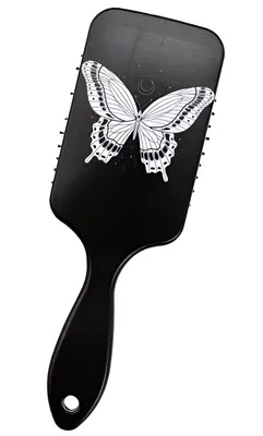 Produktbild von Schwarze Haarbürste - Schmetterling