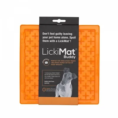 Obrázok produktu pre LickiMat Lízacia podložka Buddy 20x20cm oranžová