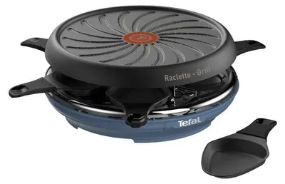 Productafbeelding van Tefal Neo Deco 6 RE12A4, geschikt voor 6 personen, thermoplastisch materiaal, zwart, blauw, rond, 1,1 meter, 850 watt