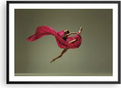 Produktbild von Gerahmtes Poster - Schwarzer Rahmen - Tänzer Ballett Künstler - 70x50 cm - Wand Bild - Wanddeko - Wandbilder - Kunstposter - Wandposter - Bilderrahmen - Bilder - Kunstdruck - P2BAA70x50-5037