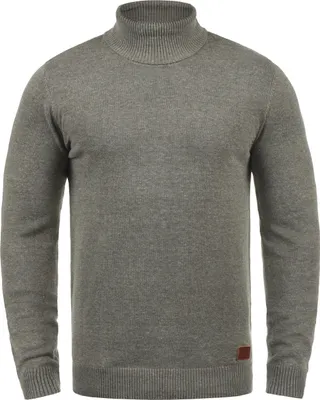 Produktbild von BLEND BHLatif Herren Rollkragenpullover Pullover Strickpullover mit Rollkragen Rippbündchen Baumwollmischung Regular fit