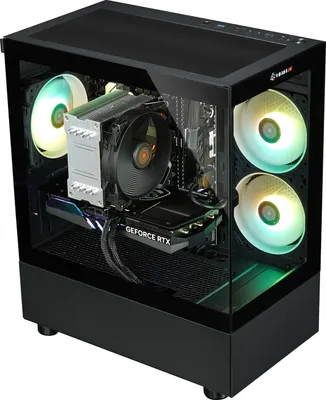 Produktbild von kiebel.de PC Set Gaming mit 27 Zoll TFT Total V AMD Ryzen 5 5500, 32GB DDR4, NVIDIA RTX 5060 8 GB, 2TB SSD, WLAN, Windows 11, Komplettsystem Gaming