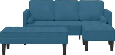 Obrázek produktu pro vidaXL Sada pohovek, 2 kusy, modrá, polyester