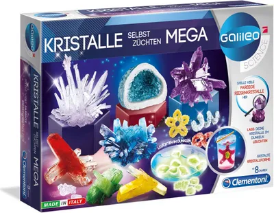 Produktbild von Clementoni Galileo Lab Kristalle selbst züchten Mega, Experimentier-Set, Mineralogie, 8 Jahr(e)