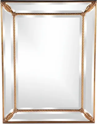 Produktbild von Casa Padrino Luxus Barock Spiegel Antik Gold H. 123 cm - Barockstil Möbel