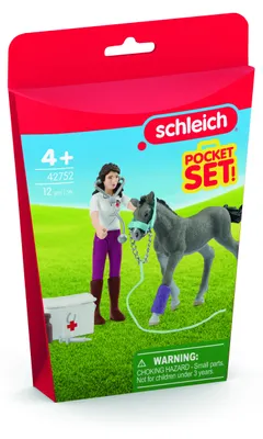 Produktbild von schleich HORSE CLUB Ms Kramer mit Fohlen, Arzt, Horses, Pocket Sets, 5 Jahr(e), Mehrfarbig