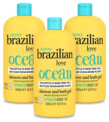 Produktbild von 3 x Treaclemoon Brazilian Love Duschgel und Badezusatz - 500 ml - Vorteilspackung - 3 Stück