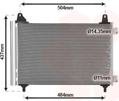 Produktbild von VAN WEZEL 40015705 Kondensator Klimaanlage Klimakondensator für OPEL Corsa F +Trockner