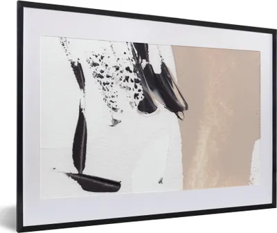 Produktbild von MuchoWow® Gerahmtes Poster Farbe - Design - Abstrakt 60x40 cm - Poster mit Schwarzem Bilderrahmen Wandposter Rahmen Foto Bilder - Schlafzimmer - Plakat in Rahmen - Drucken