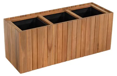 Produktbild von Pflanzkübel aus Akazienholz, ca. 84 x 30 x 35 cm