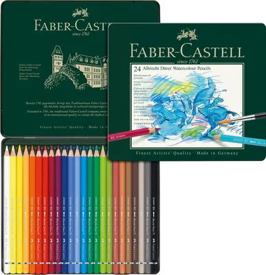 Produktbild von FABER-CASTELL Aquarellstifte Albrecht Dürer 24er Metalletui