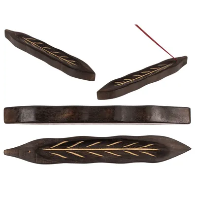 Produktbild von OOTB Holz-Räucherstäbchenhalter Blatt