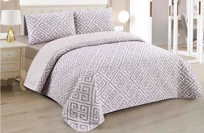 Zdjęcie produktu dla Ibenzoa® Boutis – narzuta na łóżko, 240 x 260 cm – dwustronna, lekka i przewiewna, z dwoma poszewkami na poduszki (50 x 70 cm), idealna do łóżka dwuosobowego o szerokości 150 cm
