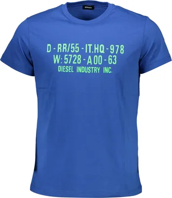 Produktbild von Diesel Herren KURZARM-T-SHIRT Blau SEG9T-DIEGO_37E1F04_BLU8II : Größe - XL Größe: XL