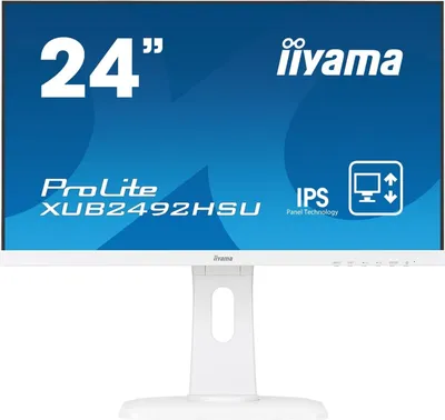 Obrázok produktu pre iiyama ProLite XUB2492HSU-W1, 60,5 cm (23.8"), 1920 x 1080 px, Full HD, LED, 5 ms, Biela