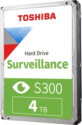 Obrázok produktu pre Toshiba S300 Surveillance - Pevný disk - 4 TB - interný - 3,5" (8,9 cm)