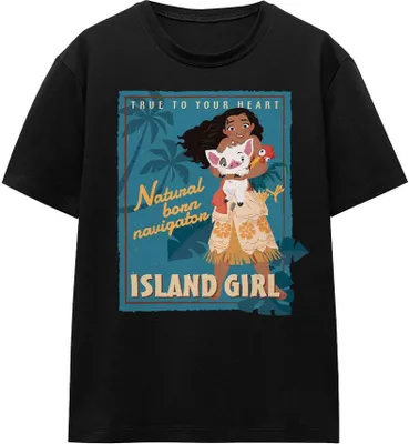 Immagine prodotto di Moana - Maglietta "Island Girl" per uomo/donna unisex TV17148 (L) (Nero)