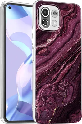 Obrázek produktu pro Pouzdro pro Xiaomi Mi 11 Lite 4G/5G Protective Cover Marble Motif Pouzdro na mobilní telefon Silicone Slim Cover