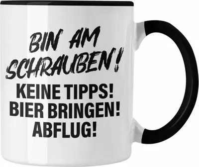 Produktbild von Trendation - Auto Tuner Tasse Geschenke Autotuner Geschenkidee Autoliebhaber Tasse für Männer Autofan Kaffeetasse (Schwarz)