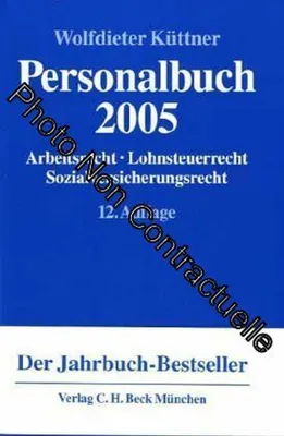 Produktbild von Personalbuch 2005. Arbeitsrecht - Lohnsteuerrecht - Sozialversicherungsrecht