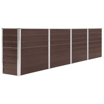 Obrázok produktu pre Maison Exclusive - Vysoký záhon 320 x 40 x 77 cm Pozinkovaná oceľ Hnedá