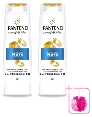 Image de 2 flacons de shampooing Pantene Pro-V Classic Clean - 250 ml - Lot de 2