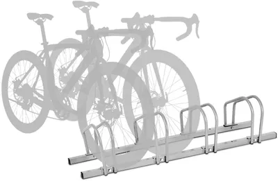 Produktbild von GOPLUS Fahrradständer Radständer für 4 Fahrrad Stellplätze Aufstellständer, Rostfrei, Korrosionsbeständig, Boden- und Wandmontage, 120 x 32,5 x 26 cm