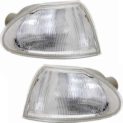 Produktbild von TYC Frontblinker Set für Opel Astra F 94-98 Weiß Silber vorne mit Fassung