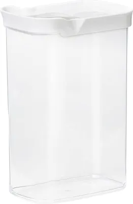 Produktbild von EMSA Optima, Container, Rechteckig, 2,2 l, Transparent, Weiß, Styrol-Methylmethacrylat (MS), Thermoplastisches Elastomer (TPE), 55 °C