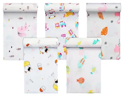 Immagine prodotto di Bavaglini per neonati, confezione da 5, 80x80 cm, cotone, assorbenti