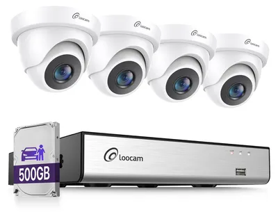 Image de Système de caméras de surveillance - Enregistreur numérique (DVR) 8 canaux avec 4 caméras de 2 mégapixels - Résolution 1080p