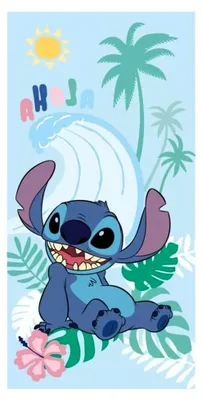 Produktbild von Badetuch Lilo und Stitch - 70 x 140 cm aus 100% Baumwolle