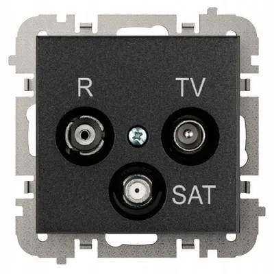 Image de Prise Murale pour Antenne Elektro-Plast Nasielsk Noir 4153-19