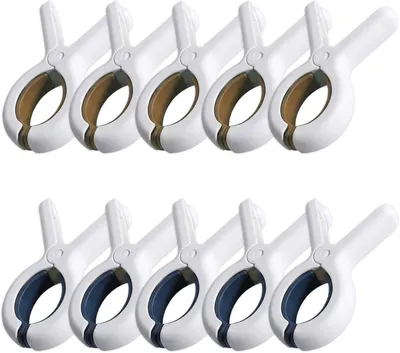Image de Pince à linge grande, lot de 10, sans traces, pour une utilisation extérieure, pince pour serviettes de plage