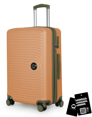 Immagine prodotto di Valigia media + targhetta digitale, valigia da viaggio espandibile, trolley per il check-in 90L, dimensioni della cintura 158 cm, trolley con doppie ruote TSA, Marille