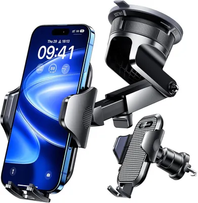 Produktbild von Tablet-Halterung VANMASS KFZ-Handyhalterung, Lüftung, Saugnapf, KFZ-Halterung, Wandhalterung, 3-in-1-Universal-Kfz-Handyhalterung, 360° drehbar