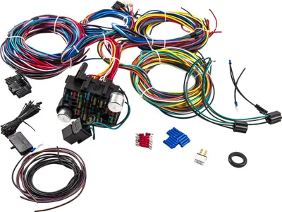 Produktbild von 21-Kreis-Kabelbaum for CHEVY FORD Hotrods UNIVERSAL Extra lange Kabel